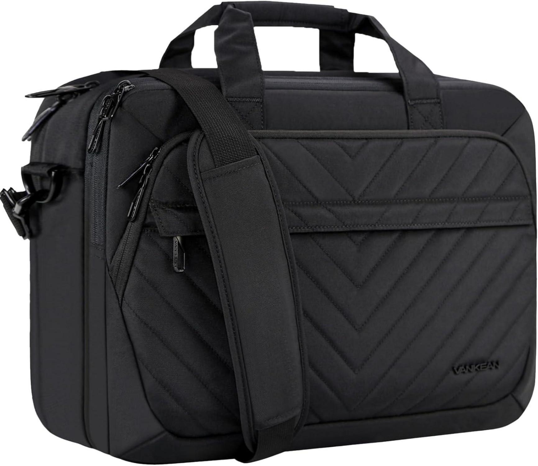 Laptoptasche 17 Zoll TSA wasserdicht RFID Schwarz