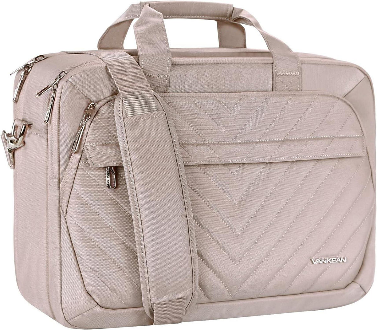 Laptoptasche 17 Zoll Damen RFID Wasserfest TSA Altrosa