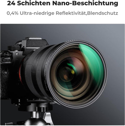 Variabler ND Filter ND3-ND1000 Graufilter 72mm 1.5-10 Blendenstufen