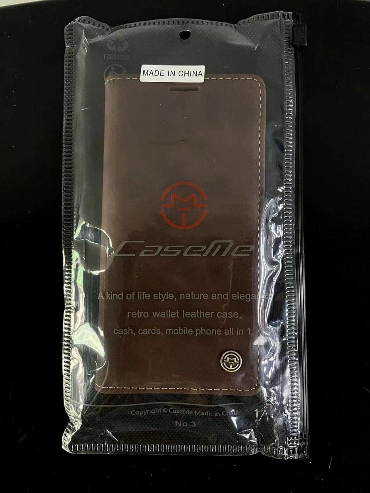 Xiaomi Redmi Note 10 Pro/Pro Max Handyhülle Leder Flip Case Kaffee