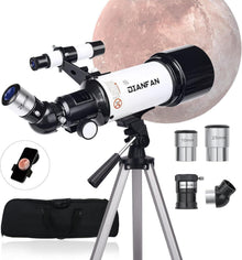 Teleskop Astronomie 70mm Refraktor für Kinder Einsteiger Planeten Mond