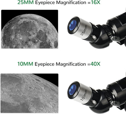 Teleskop Astronomie 70mm Refraktor für Kinder Einsteiger Planeten Mond