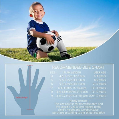 Torwarthandschuhe Kinder Jugendliche Fußball Doppelter Schutz