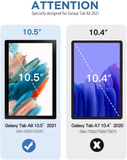 TiMOVO Galaxy Tab A8 2021 2022 10,5 Zoll Hülle PU Leder Auto