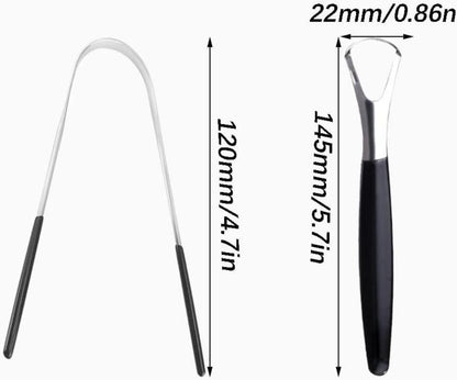 Zungenreiniger Edelstahl Set Safe Tongue Cleaner