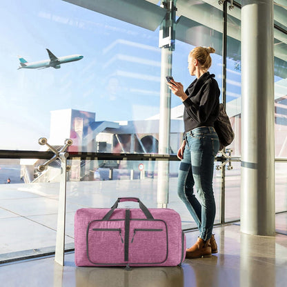 Faltbare Reisetasche Weekender Bag mit Schuhfach 115L wasserdicht