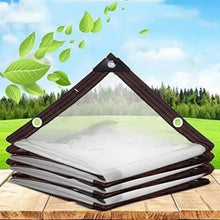 Wasserdichte transparente Plane mit ösen 2x2m, für den