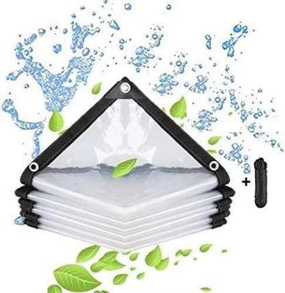 Wasserdichte transparente Abdeckplane mit Ösen 3x3m