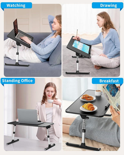 Laptoptisch Betttisch Höhenverstellbar Winkelverstellbar 17 Zoll Laptop