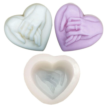 Silikonform Herz – Kerzen, Seife, Schokolade – DIY Gießform