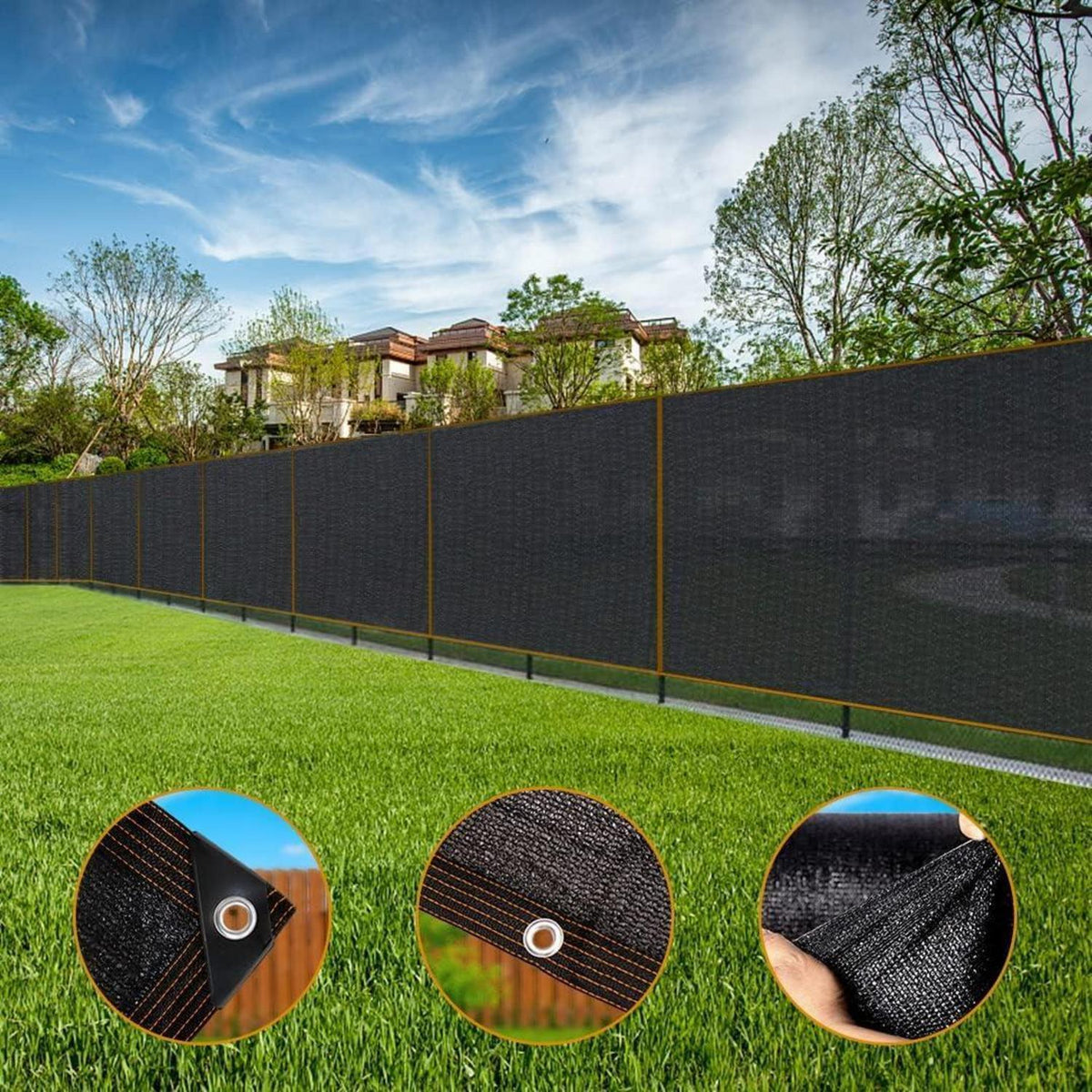 Sonnenschutz Stoff mit Ösen – 2x6m Garten & Pflanzen Schutz