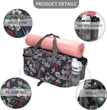 Sporttasche Damen mit Schuhfach & Nassfach, Weekender 40L
