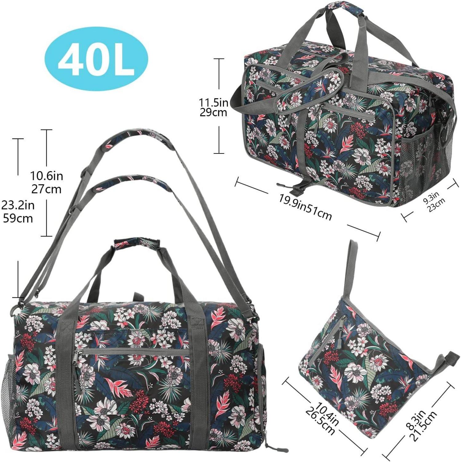 Sporttasche Damen Reisetasche mit Schuhfach Nassfach Weekender Fitness