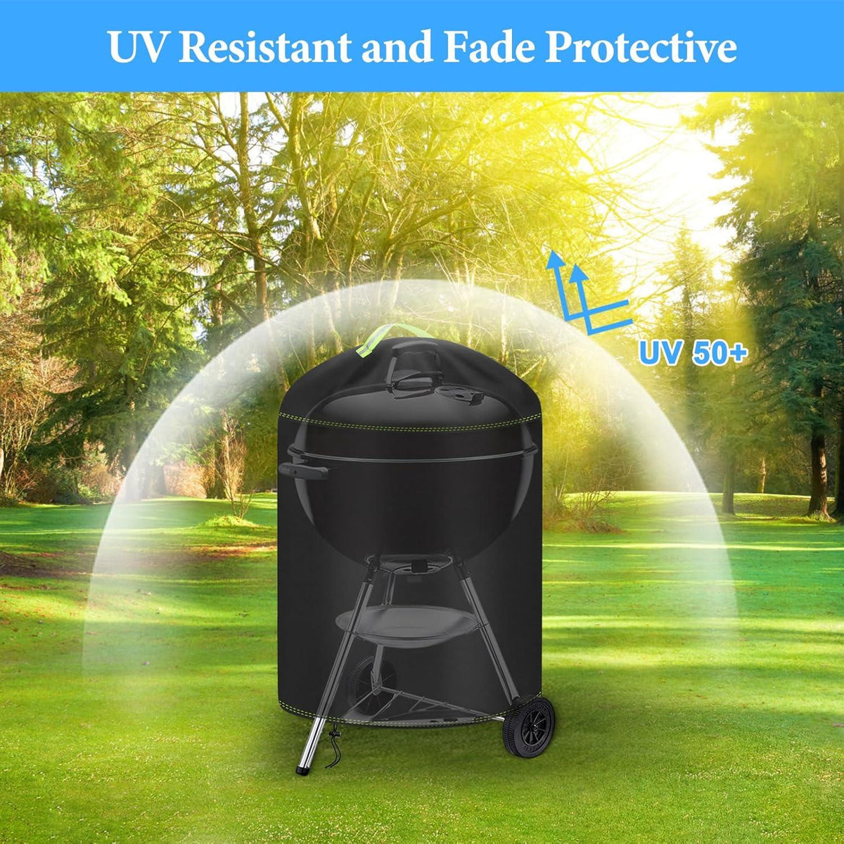Kugelgrill Abdeckung 420D Oxford Ø77x90cm wasserdicht reißfest UV Schutz