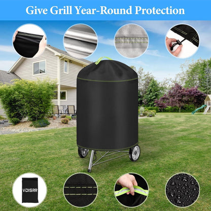 Kugelgrill Abdeckung Ø77x90cm 420D Oxford wasserdicht reißfest
