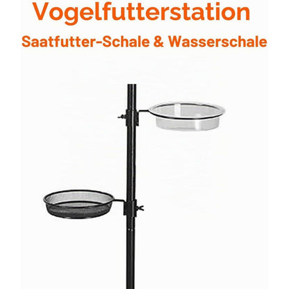 Robuste Vogelfutterstation mit Ständer & Zubehör für Wildvögel