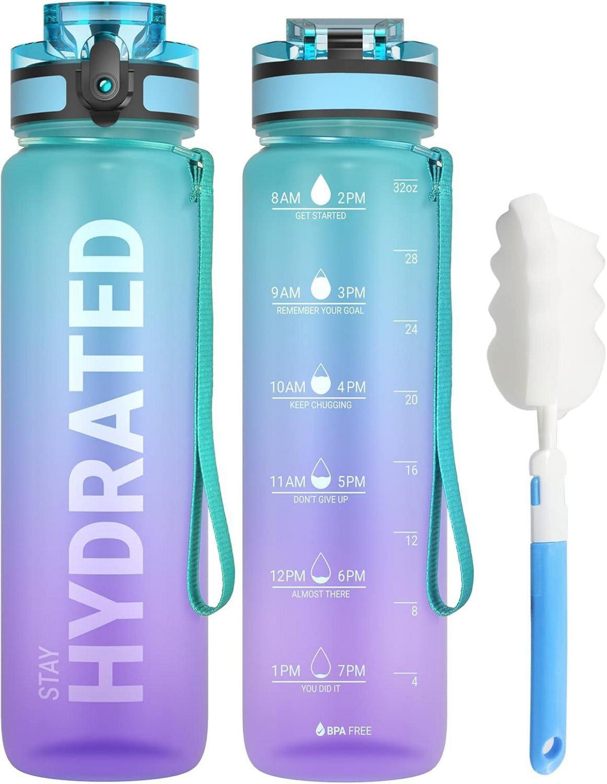Sport Trinkflasche BPA-frei Tritan Auslaufsicher 1000ml Galaxie-zauber