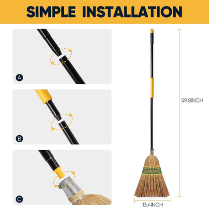 Robuster Maisbesen 151,9cm Indoor Outdoor Besen
