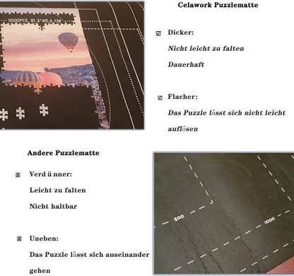 Puzzlematte für 1500 2000 3000 Puzzle Teile Anti-Leck-Design