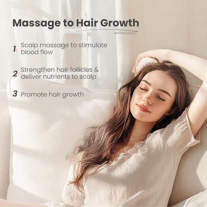 AIMIKE Kopfhaut Massagebürste Weizenstroh Silikon Haarmassage Peeling