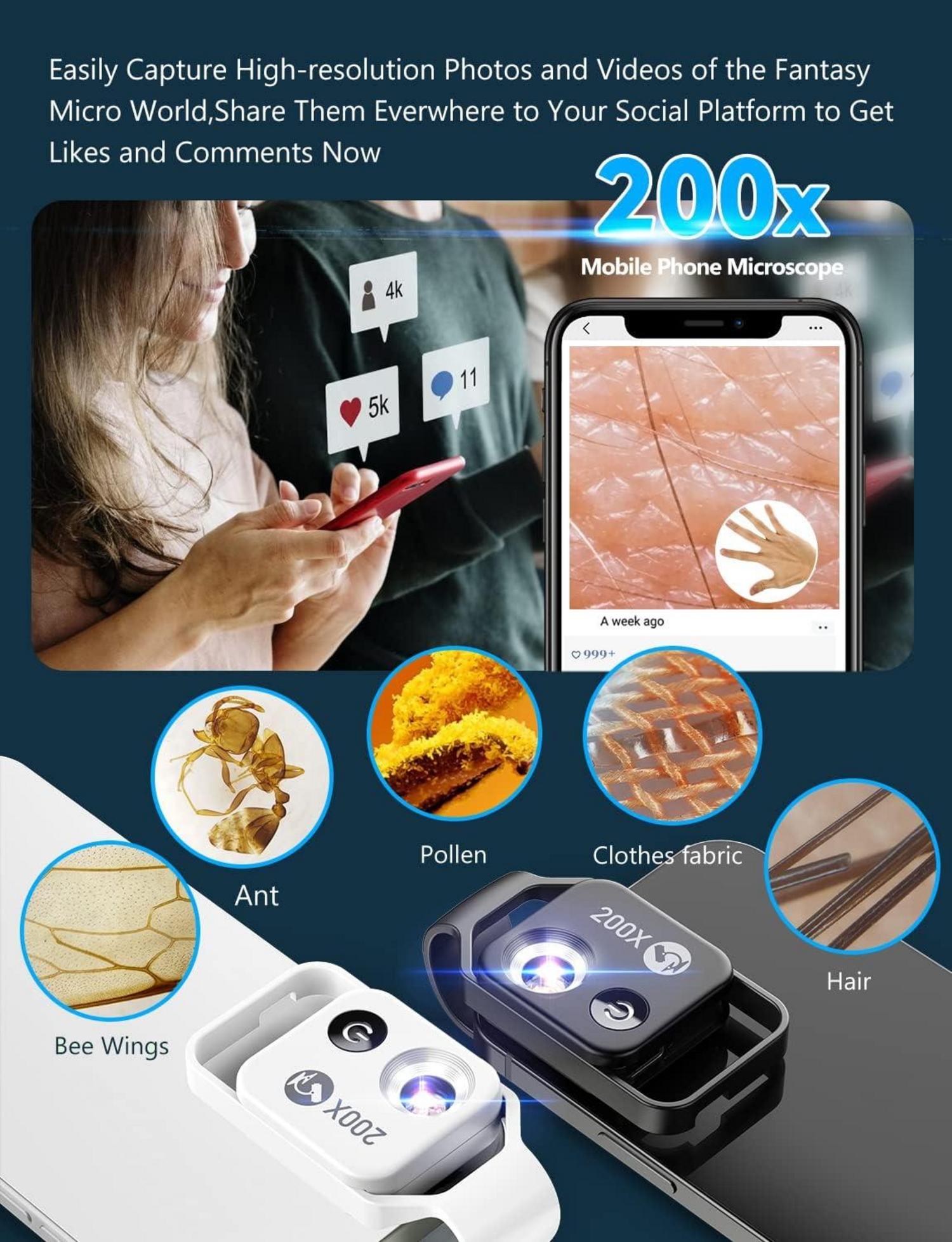 Mini-Mikroskop 200X für