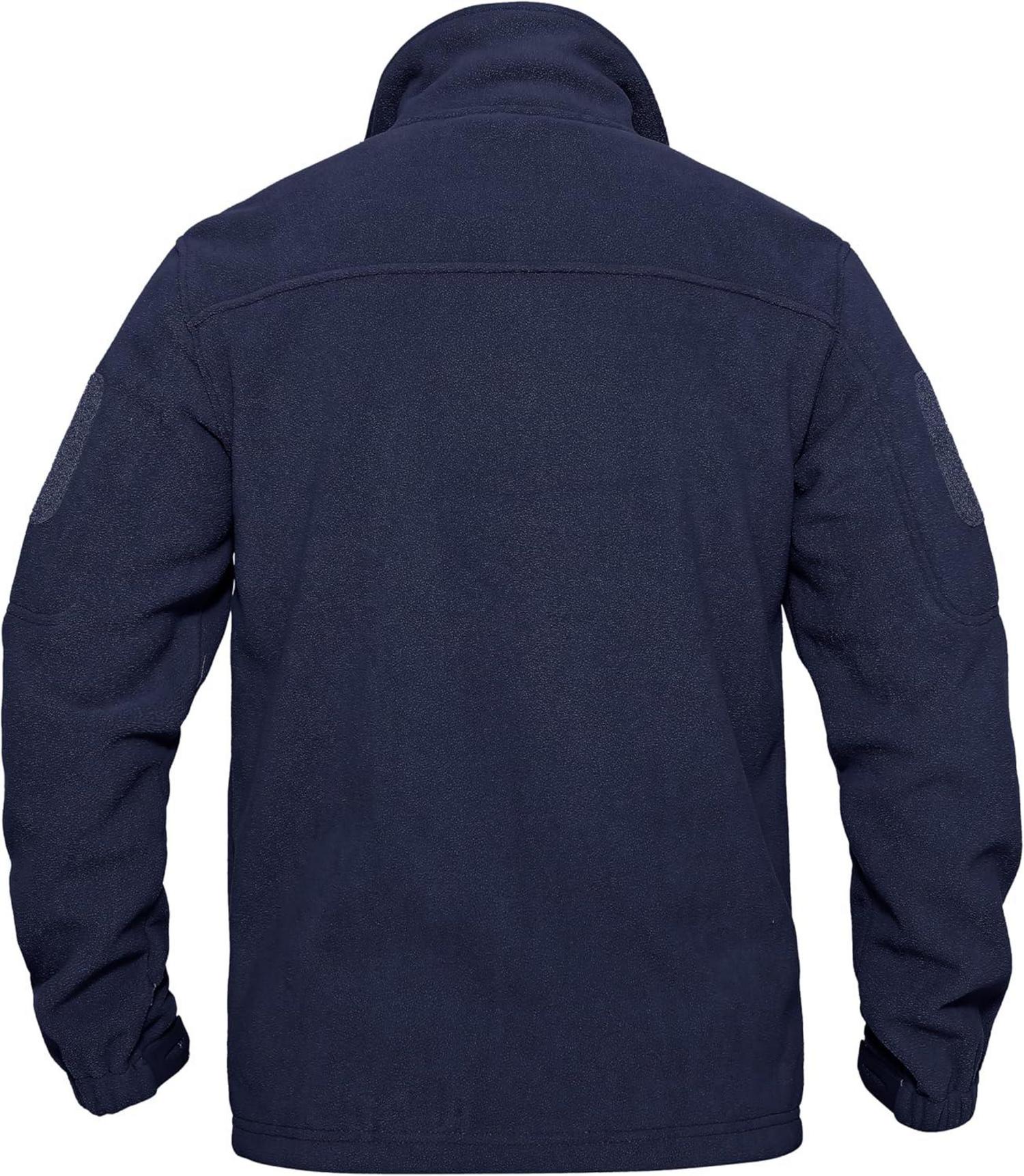 Herren Outdoor Fleecejacke Winddicht mit 7 Taschen Warme