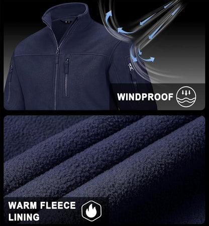 Outdoor Fleecejacke Winddicht Taktische Armee Jacke mit 7 Taschen