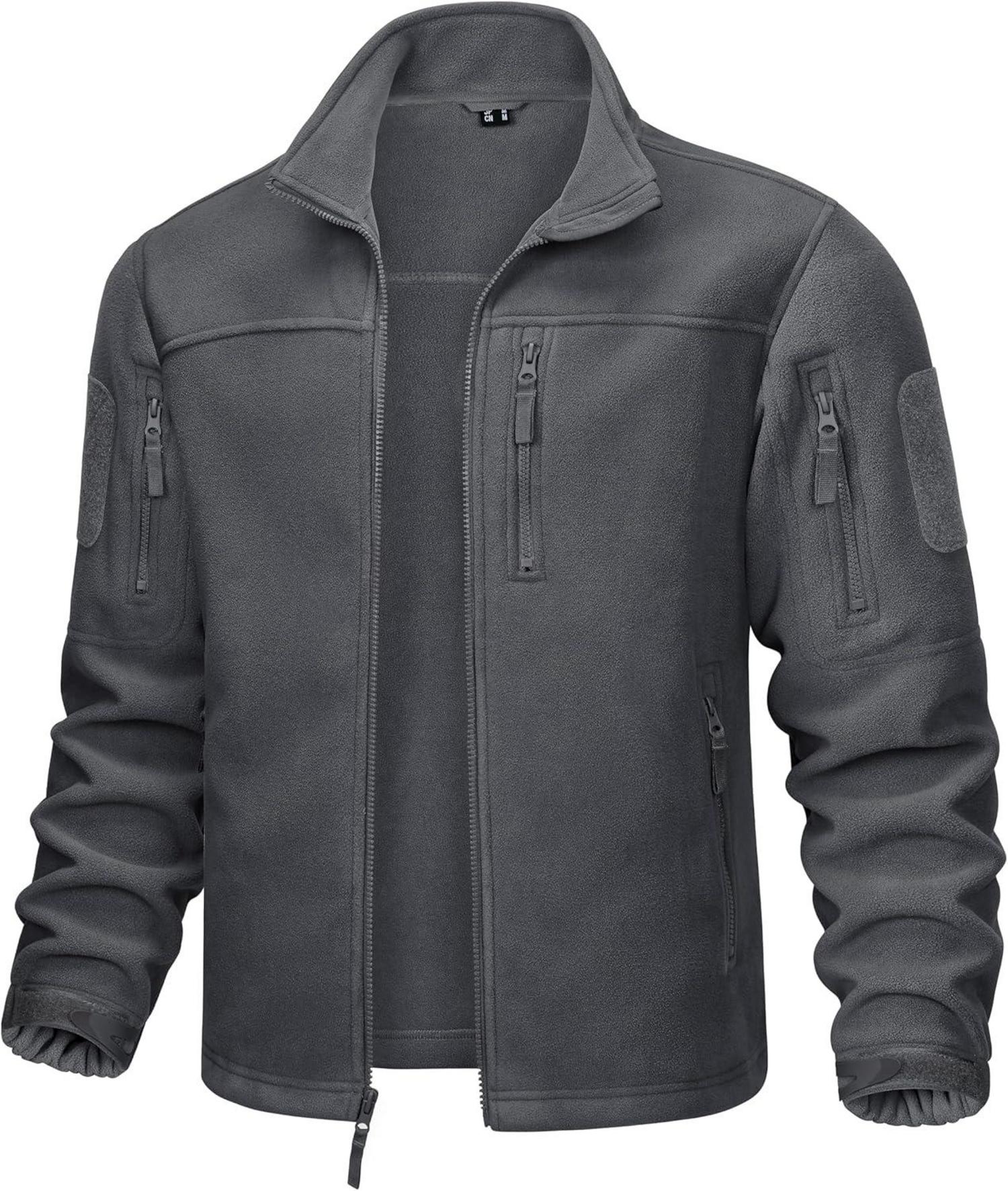 Outdoor Fleecejacke Winddicht Taktische Armee Jacke mit 7 Taschen