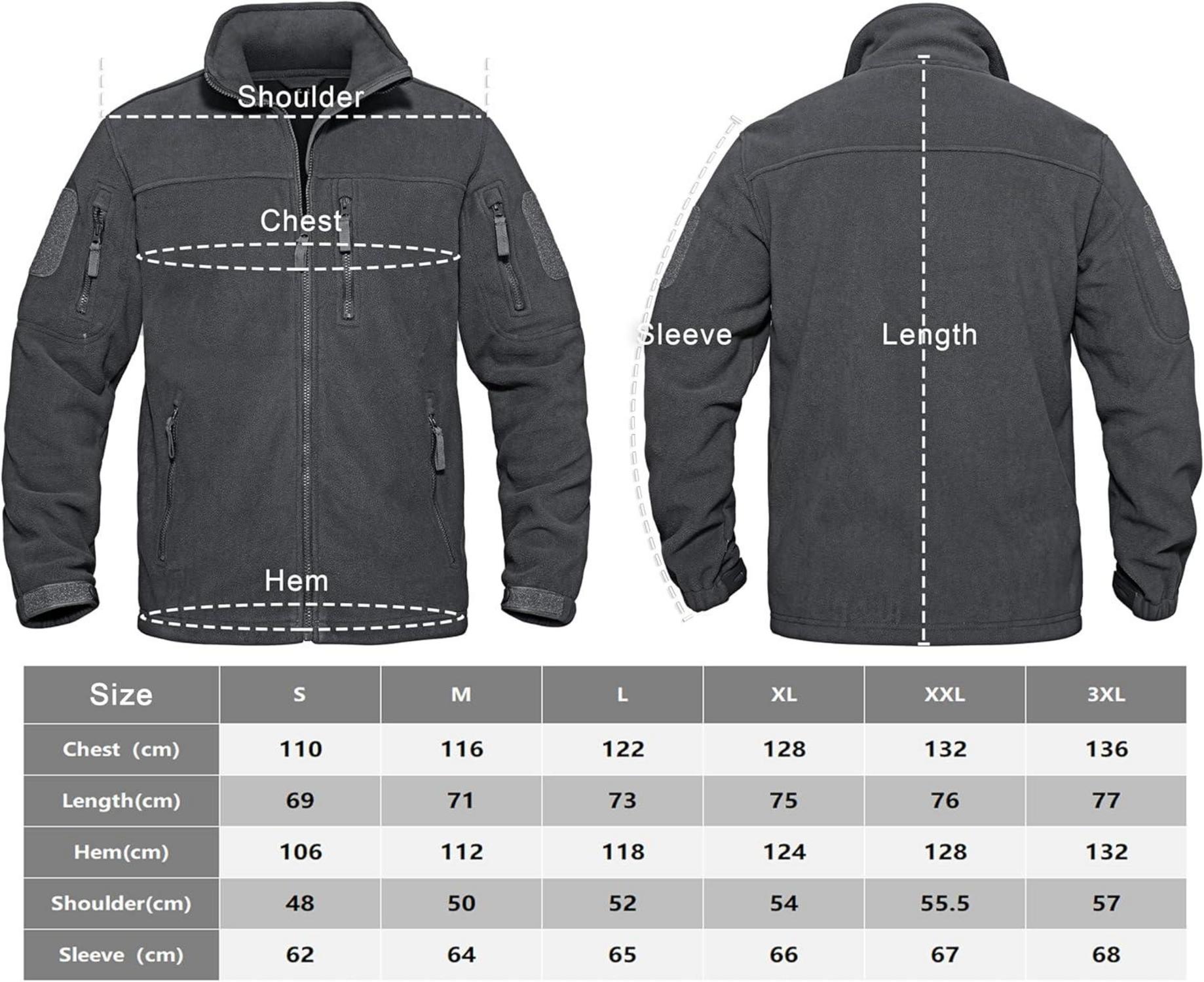 Herren Outdoor Fleecejacke Winddicht Taktische Armee Jacke 7 Taschen