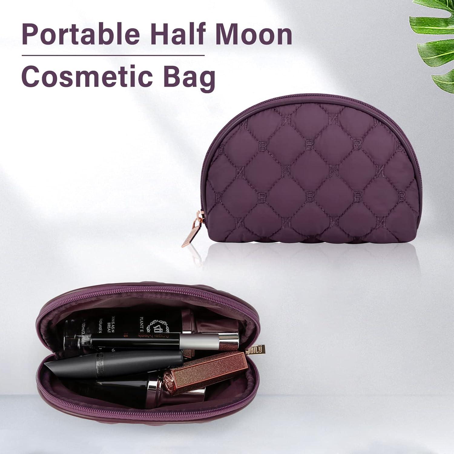 NUBILY Kosmetiktasche Damen Doppelschicht Groß Wasserdicht Violett