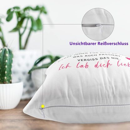 Mama Geschenk Kissenbezug 45x45cm Muttertag Weihnachten Deko
