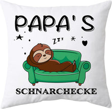 Faultier Papa Geschenk Kissenbezug 45x45cm