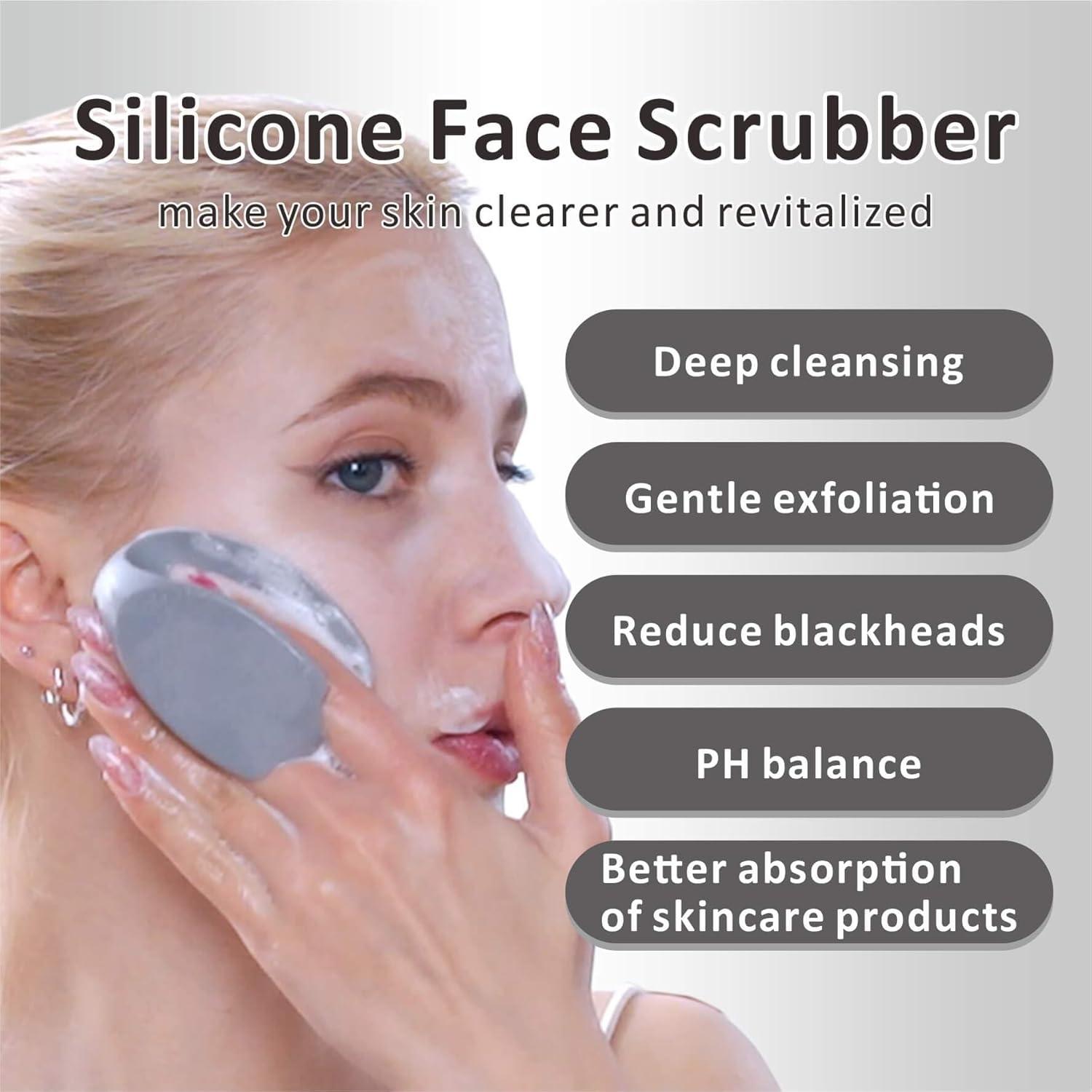 Silikon Gesichtsreiniger Manuelle Peeling Bürste Handheld Poren