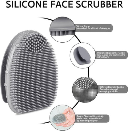 HieerBus Silikon Gesichtsreinigungsbürste Poren Peeling Massage