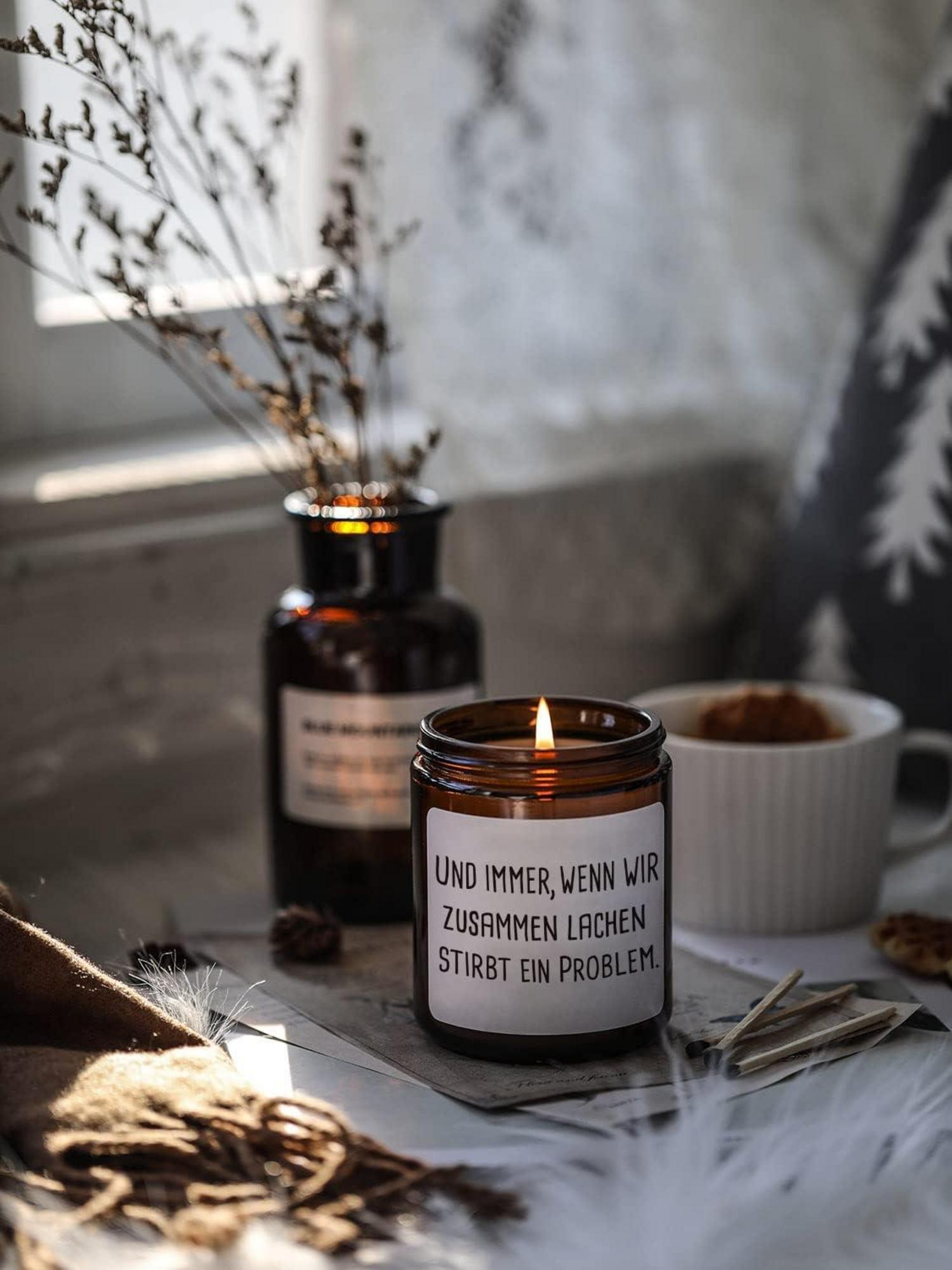 Duftkerze Geschenk Natürliches Sojawachs 200g 45-50h Brenndauer Geschenkbox