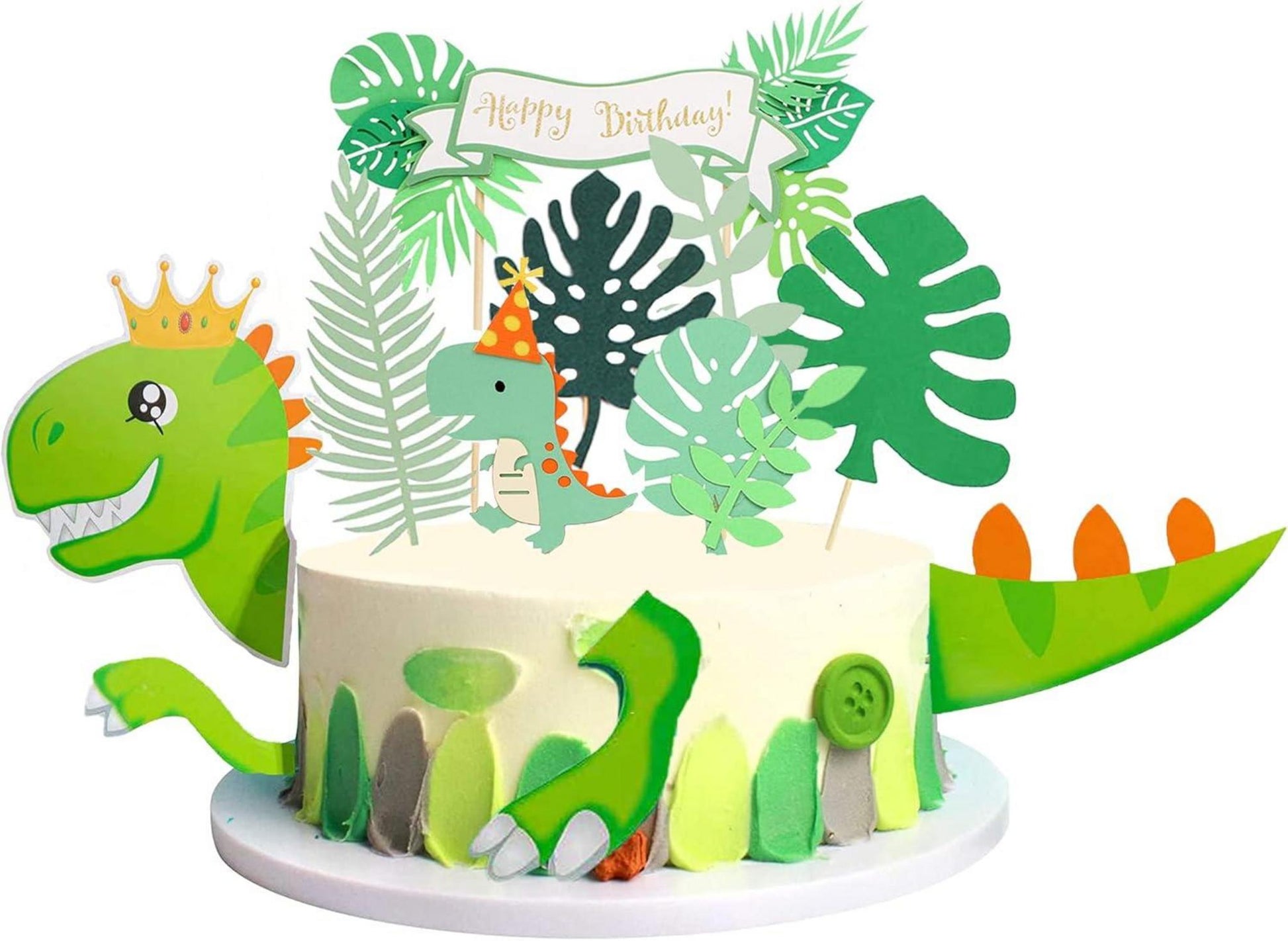 Dino Tortendeko Set Kindergeburtstag Party Cake Topper