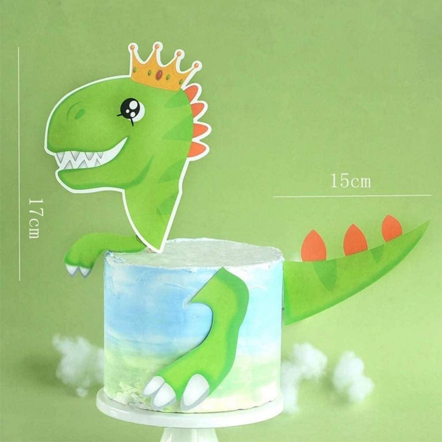 Dino Tortendeko Set Kindergeburtstag Party Cake Topper