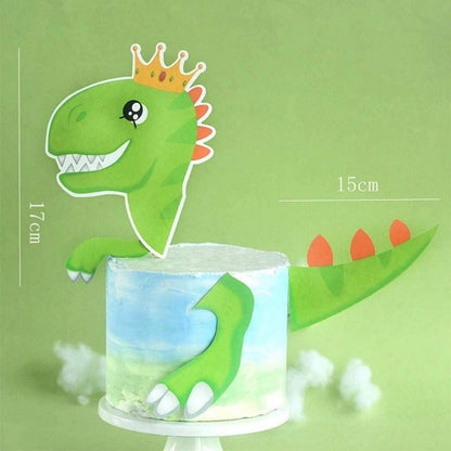 Dino Tortendeko Set Kindergeburtstag Party Cake Topper