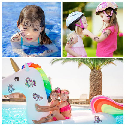 Einhorn Tattoo Kinder 10 Blätter Leuchtende Kindertattoos