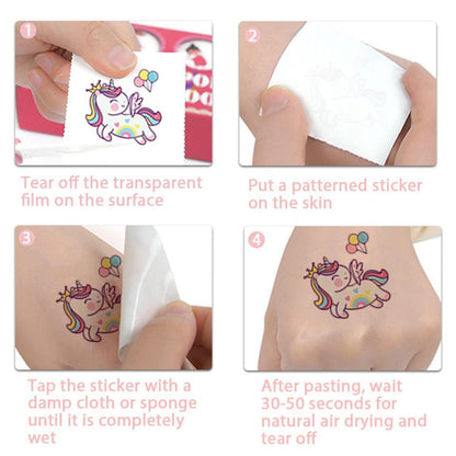 Einhorn Kinder Tattoos 10 Blätter Leuchtende Aufkleber Mädchen Geschenke