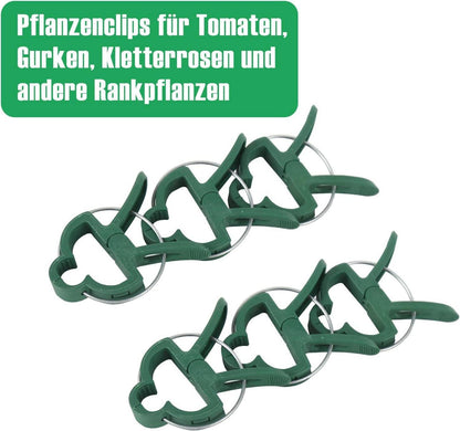 Pflanzenclips für Tomaten Gurken Kletterrosen Rankpflanzen 96 Stück