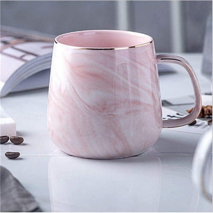 Marmor Keramik Kaffeetasse 320ml Geschenk Geburtstag