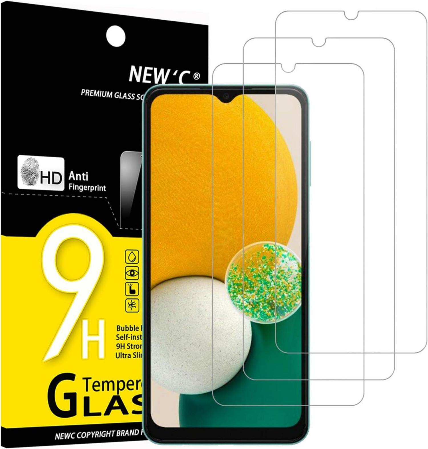 Panzer Schutzglas 3er Set für Samsung Galaxy A13 A04s 9H Ultra-klar