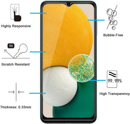 Panzer Schutz Glas Samsung Galaxy A13 A04s 5G 4G 3er Pack