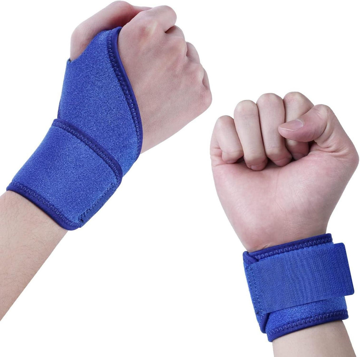 Handgelenkbandage Handgelenkstütze Klettverschluss Atmungsaktiv Blau