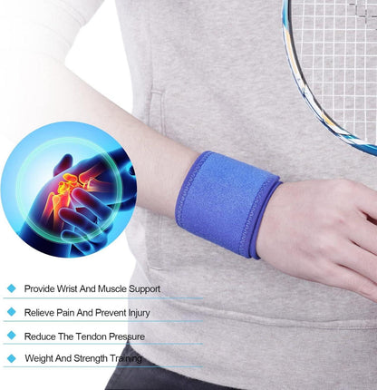 URAQT Handgelenkbandage 2 Stück Handgelenkstütze Blau