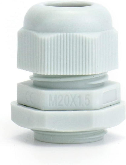 20er Set QWORK Kabelverschraubung M20x1.5 wasserdicht Kunststoff