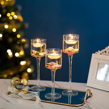 Teelichthalter Glas Elegante Kerzenhalter Party Deko