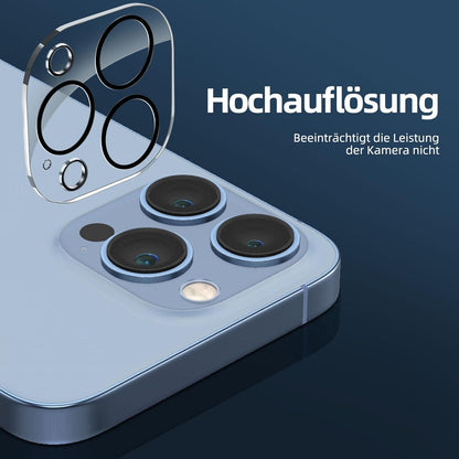 Panzer Schutzglas iPhone 13 Pro Max und Kamera Glas Set 9H 4