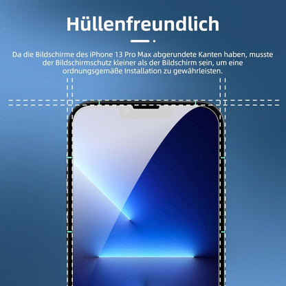 Panzer Schutzglas iPhone 13 Pro Max und Kamera Glas Set 9H 4
